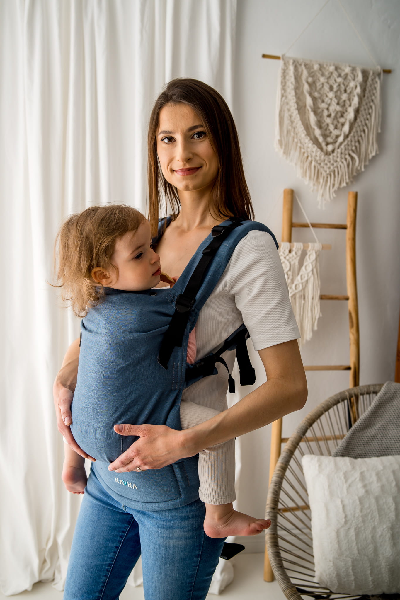 porte-bébé Kavka Multi Age physiologique Casual Lin ergonomique évolutif réglable facile confortable