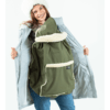 Couverture de portage - Isara - olive - porte-bébé en hiver protection de porte-bébé cape portage