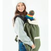 couverture de portage multifonction hiver chaude softshell imperméable coupe-vent olive Couverture de portage - Isara - olive - porte-bébé en hiver protection de porte-bébé cape portage