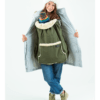 couverture de portage universelle multifonction hiver chaude softshell imperméable coupe-vent olive Couverture de portage - Isara - olive - porte-bébé en hiver protection de porte-bébé cape portage