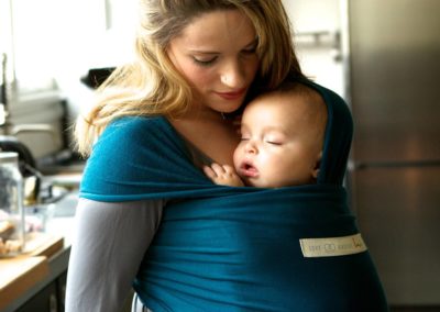 Echarpe de portage - Basic - Love Radius - Bleu Retro porte-bébé dès la naissance