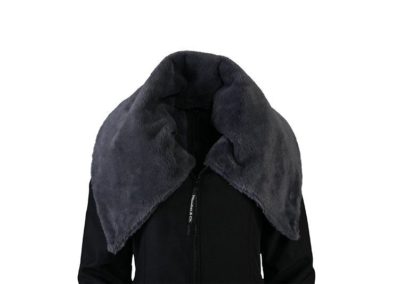 manteau parka de portage wallaby de wombat & co noir anthracite porte-bébé écharpe de portage hiver chaud
