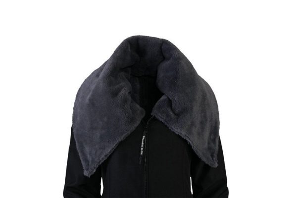 manteau parka de portage wallaby de wombat & co noir anthracite porte-bébé écharpe de portage hiver chaud