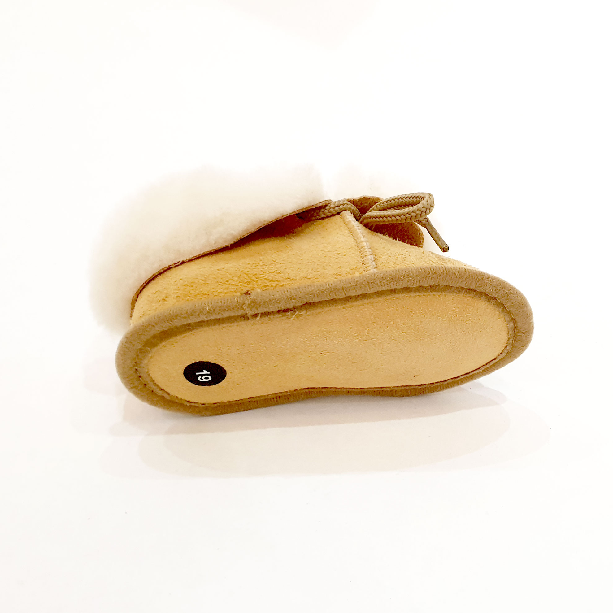 chaussons peau lainée pour bébé