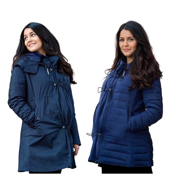 Manteau de portage 3 en 1 imperméable veste doudoune Kowari - Wombat & Co - grossesse maternité femme enceinte