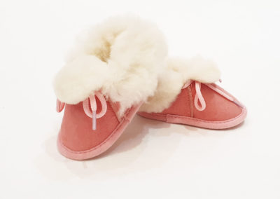 chaussons peau lainée de mouton bébé