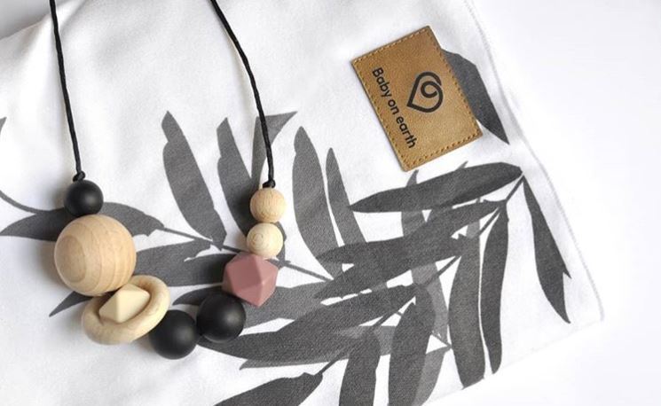 Collier d'allaitement portage dentition - Baby on Earth - Anna Black