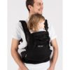 isara the one black a porter porte-bébé nouveau né bambin physiologique réglable coton bio Porte-bébé The One Isara - physiologique évolutif jusqu'à 3 ans