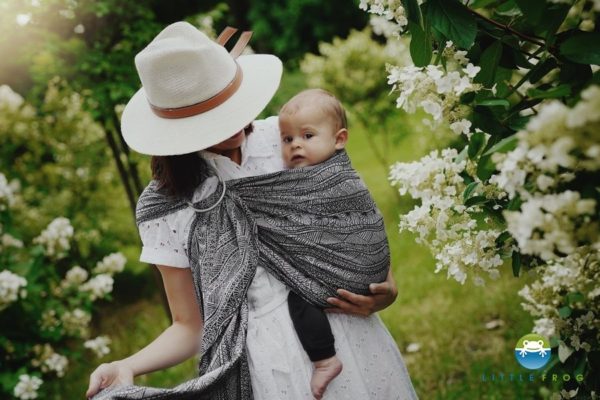 sling little frog carbon harmony écharpe de portage bébé sans nouage porte-bébé facile sans noeud dès la naissance