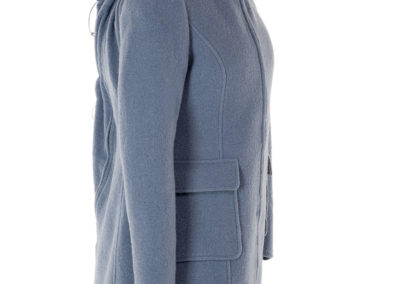 Manteau en laine de portage et grossesse - Mamalila - Bleu