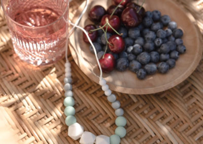 Collier d'allaitement et portage - Minty Wendy - Marie mint