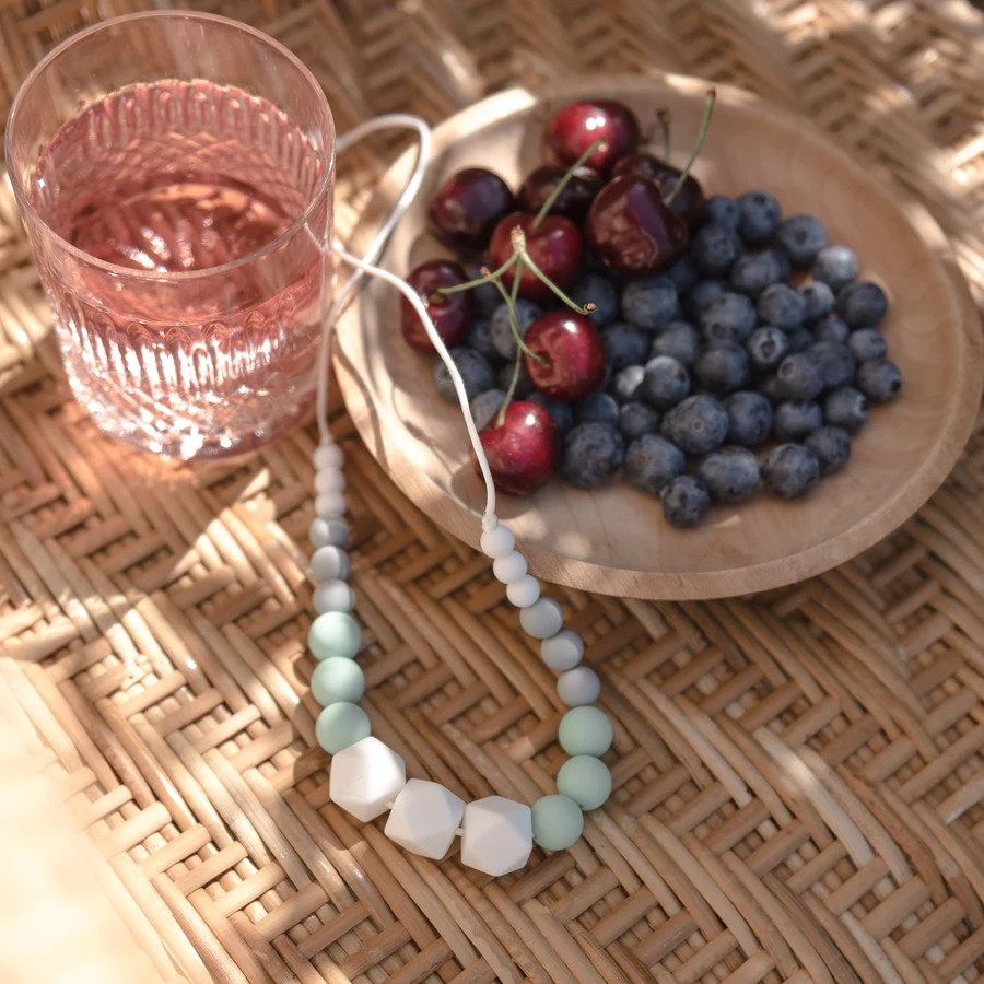 Collier d'allaitement et portage - Minty Wendy - Marie mint