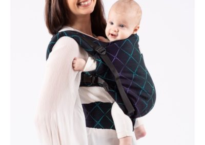 Porte-bébé toddler - The Trendsetter - Isara - physiologique évolutif en tissu d'écharpe