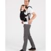 porte bébé nouveau né bambin physiologique réglable coton bio isara the one black a porter Porte-bébé The One Isara - Black à porter physiologique évolutif de 0 à 3 ans