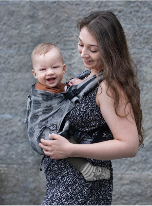 porte-bébé physiologique kinder hop multi soft dots