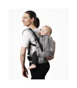 Stokke Limas Flex Grey Melange porte-bébé évolutif physiologique pratique simple ventral dorsal coton bio