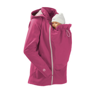 mamalila veste de portage et grossesse femme enceinte softshell mamalila rose