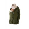 Manteau de portage imperméable veste parka Wallaby - Wombat & Co - Vert - veste grossesse maternité femme enceinte et porte-bébé