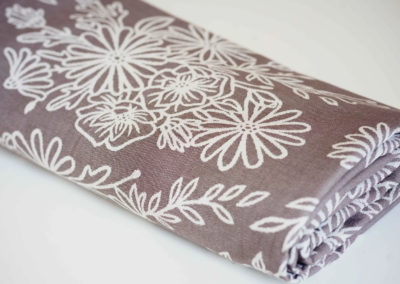 écharpe de portage limas blossom taupe coton bio taille 6