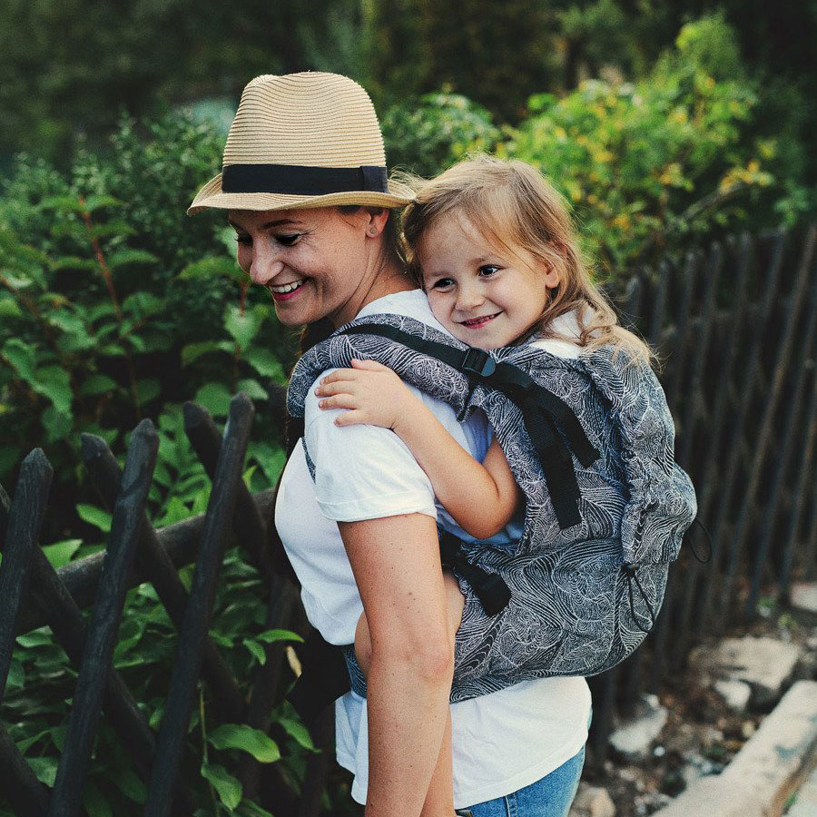 Porte Bambin Little Frog Toddler Xl Black White Squirrels Lullabi