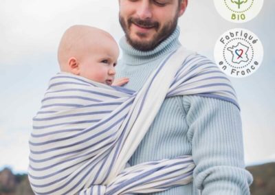 néobulle malo écharpe de portage tissée polyvalente physiologique porter bébé dès la naissance nouveau-né soutenante coton bio