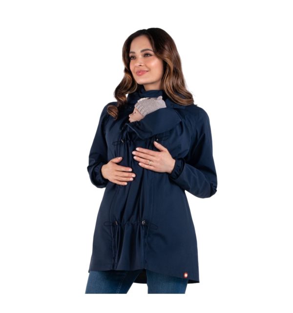 wombat co numbat go veste de portage grossesse ventral dorsal légère printemps automne déperlante compacte bleu