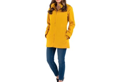 wombat co numbat go jaune moutarde veste de portage grossesse ventral dorsal légère printemps automne déperlante compacte