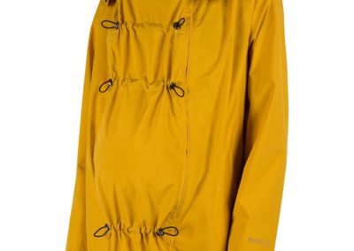 wombat co numbat go jaune moutarde veste de portage grossesse ventral dorsal légère printemps automne déperlante compacte