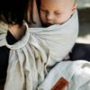 Bud & Blossom Oat écharpe sans noeud ringsling écharpe de portage sans noeud dès la naissance nouveau-né sling bud and blossom écharpe de portage sans noeud porte-bébé facile rapide dès la naissance nouveau-né fabriqué en france anneaux ringsling