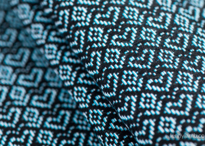 Lennylamb - little love ocean blue écharpe de portage tissée dès la naissance soutenante porter bébé confortable pratique pas cher papa maman oekotex