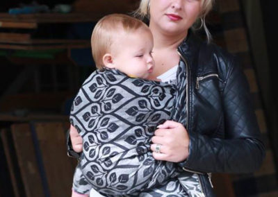 yaro écharpe de portage tissée la vita black white bamboo bambou coton tissée porter bébé pas chere rapport qualité-prix débutant taille 6 4,6m