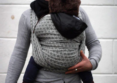 yaro écharpe de portage tissée basket black coton porter bébé dès la naissance pas chere rapport qualité-prix débutant taille 6 4,6m