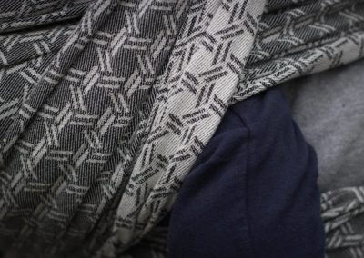 yaro écharpe de portage tissée basket black coton porter bébé dès la naissance pas chere rapport qualité-prix débutant taille 6 4,6m