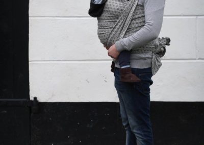 yaro écharpe de portage tissée basket black coton porter bébé dès la naissance pas chere rapport qualité-prix débutant taille 6 4,6m