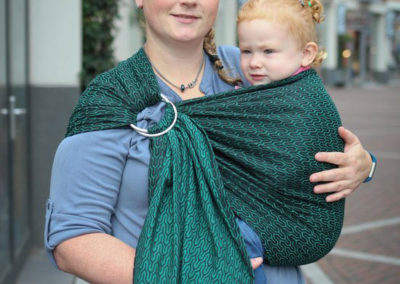 yaro sling emerald turtle écharpe de portage sans noeud pas cher rapport qualité-prix facile rapide pratique porter bébé dès la naissance