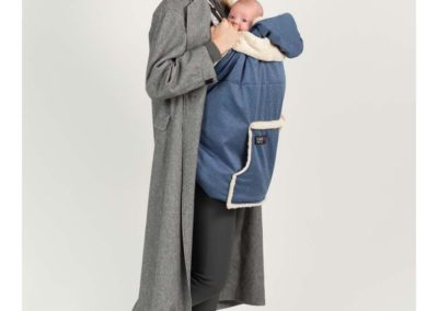 couverture de portage hiver isara protection porte-bébé écharpe de portage softshell impermeable polaire chaude