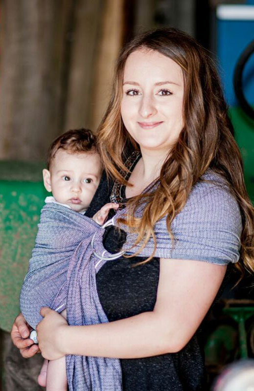 sling leo black white storchenwiege noir blanc ringsling écharpe de portage sans noeud anneaux facile rapide porter bébé dès la naissance pratique