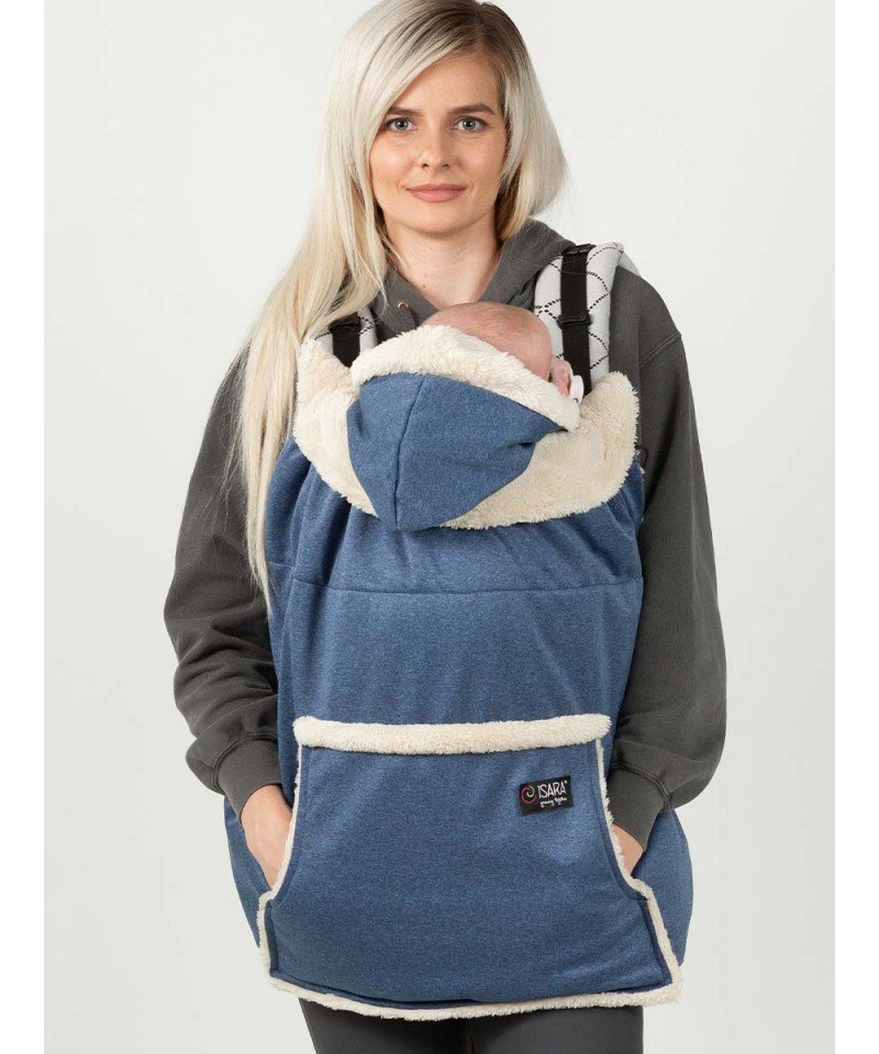 couverture de portage hiver isara protection porte-bébé écharpe de portage softshell impermeable polaire chaude