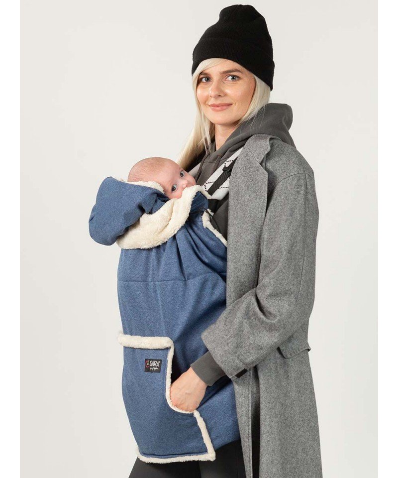 couverture de portage hiver isara protection porte-bébé écharpe de portage softshell impermeable polaire chaude
