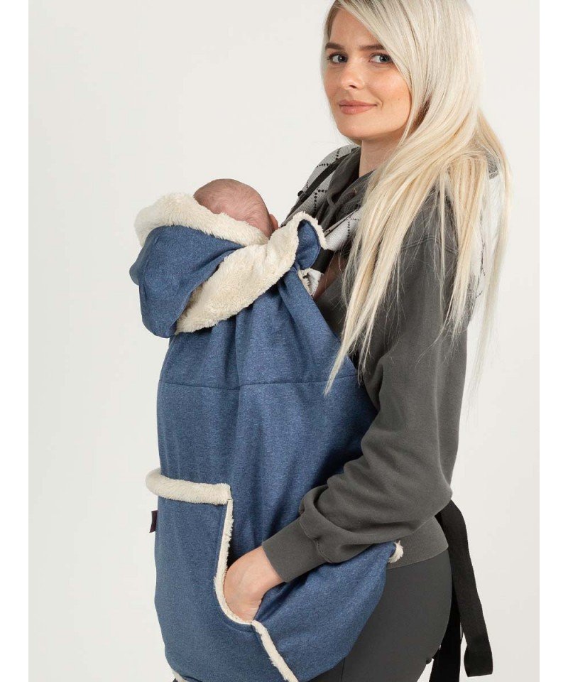 couverture de portage hiver isara protection porte-bébé écharpe de portage softshell impermeable polaire chaude