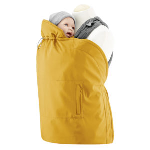 couverture de portage mamalila vario mustard moutarde jaune polyvalent universel porte-bébé écharpe portage en hiver froid protéger bébé
