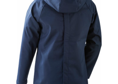 veste manteau de portage homme mamalila softshell bleu ventral dorsal polyvalent porte-bébé écharpe en hiver automne imperméable capuche