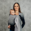 sling écharpe de portage sans noeud lennylamb ombre grey