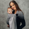 sling écharpe de portage sans noeud lennylamb ombre grey