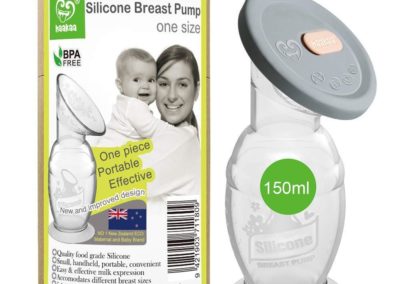 haakaa recueil lait 150 ml silicone avec couvercle tire lait manuel allaitement maternel récupérateur de lait collecter lait maternel