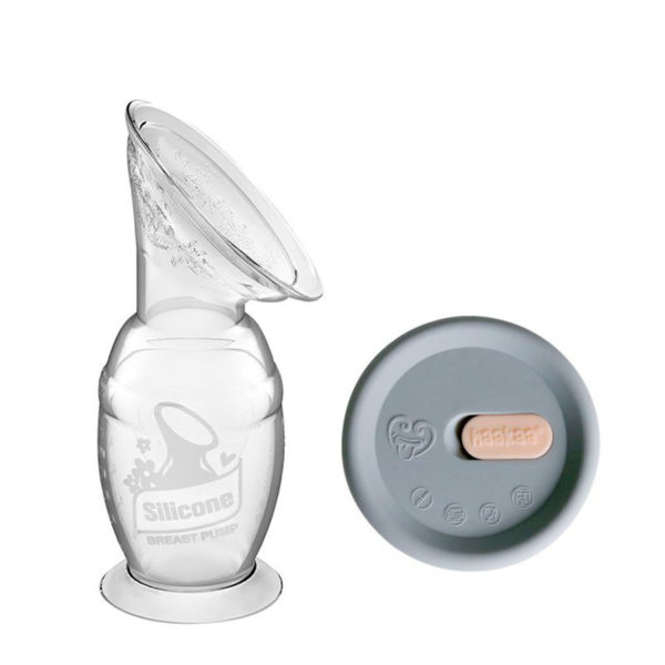 haakaa recueil lait 150 ml silicone avec couvercle tire lait manuel allaitement maternel récupérateur de lait collecter lait maternel