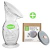 haakaa recueil lait 150 ml silicone avec couvercle tire lait manuel allaitement maternel récupérateur de lait collecter lait maternel
