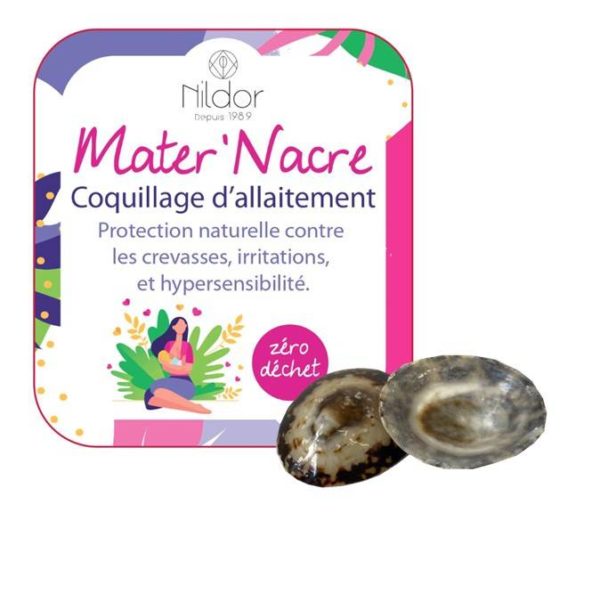 coquillages d'allaitement mater'nacre nildor soin éviter crevasses seins sensibles lait maternel