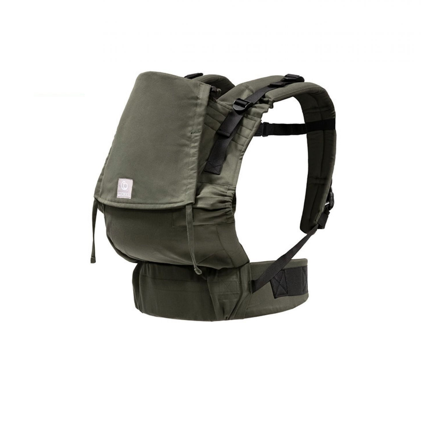 Stokke Limas Flex Olive Green porte-bébé évolutif physiologique pratique simple ventral dorsal coton bio
