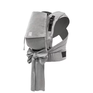 Stokke Limas Plus Grey Melange porte-bébé hybride évolutif physiologique nouer pratique simple ventral dorsal coton bio